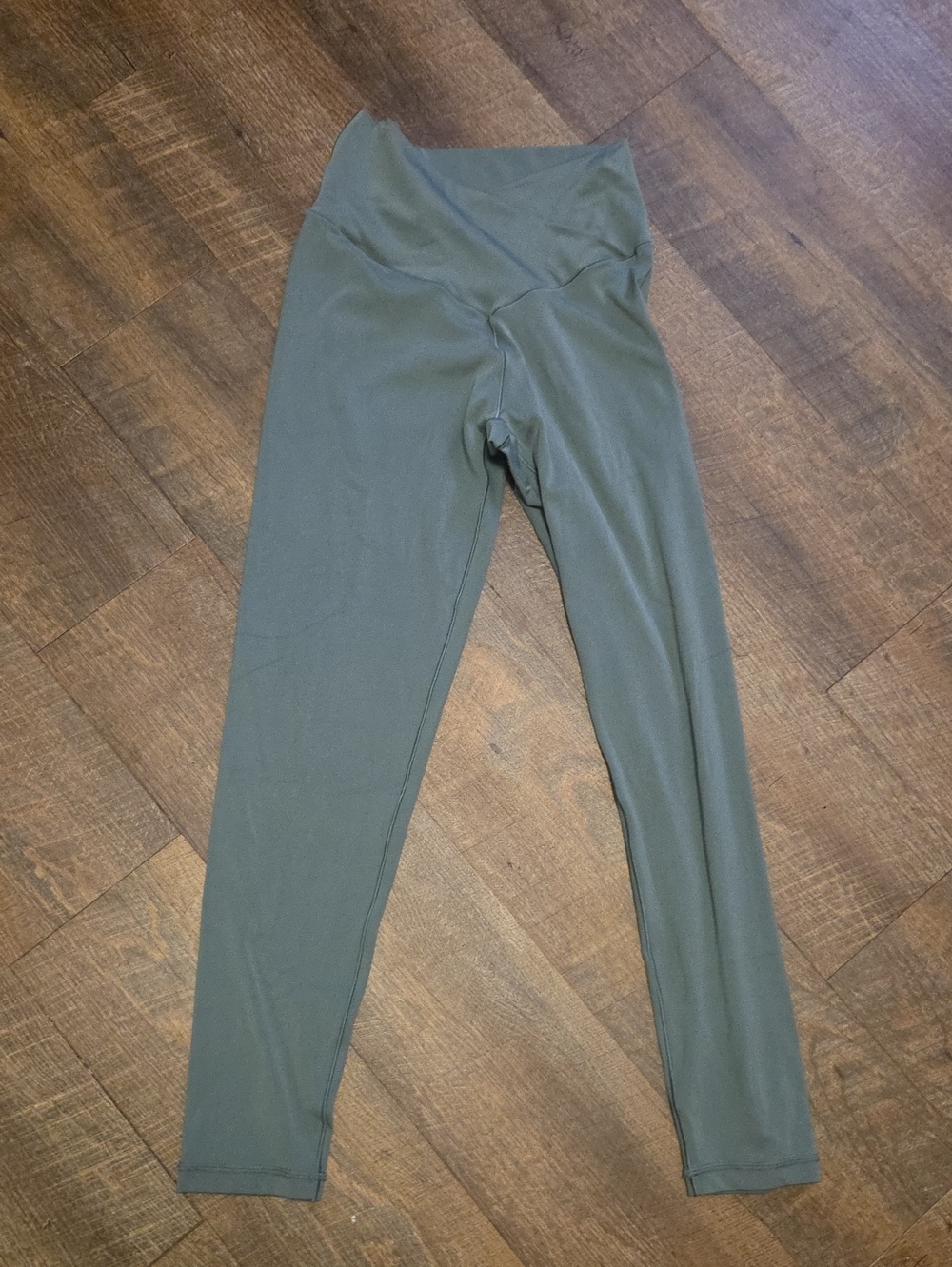 Sculpting High-Waist Olive Green Leggings